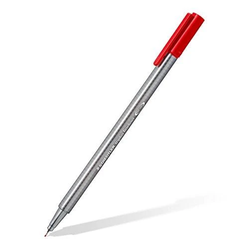 „Staedtler Fiber Fineliner“ TRIPLUS FINELINER, 10 spalvų dėklas (STA149)