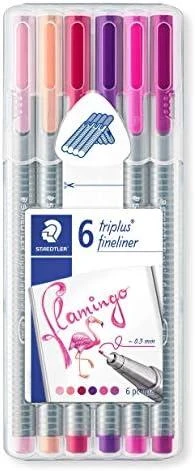 Staedtler Triplus Flamingo finelineriai įpakavime
