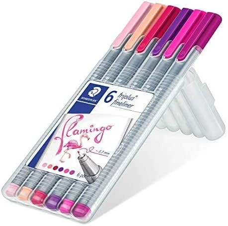 Staedtler Triplus Flamingo rinkinys su patogiu stovu