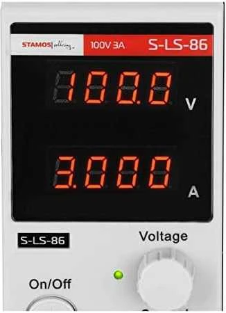 Stamos Germany Laboratorinio aptarnavimo maitinimas reguliuojamas 0-100 V 0-3 A 300 W