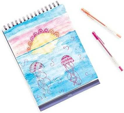 Kolorowe Baloniki Spalvingi balionai Sketch&Snow blokas su stovu - Dangaus žvaigždės