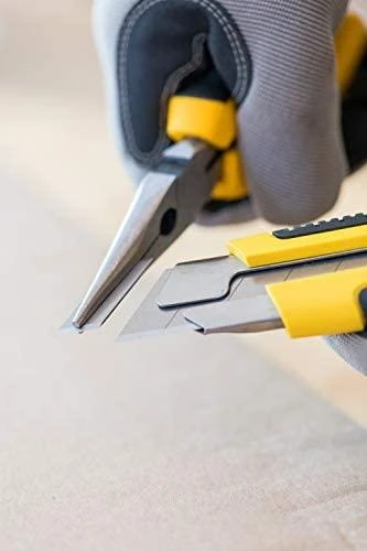 STANLEY KNIFE 25mm PLŪDŽIAMO PEILIO METALINĖ ABS rankena/KORTELĖ