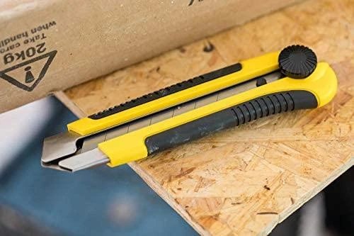 STANLEY KNIFE 25mm PLŪDŽIAMO PEILIO METALINĖ ABS rankena/KORTELĖ