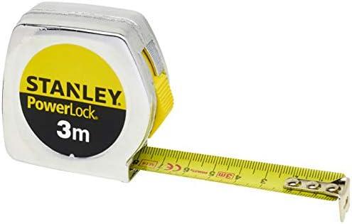 STANLEY RULETĖ 3mx12,7mm POWERLOCK CHROM LUZ