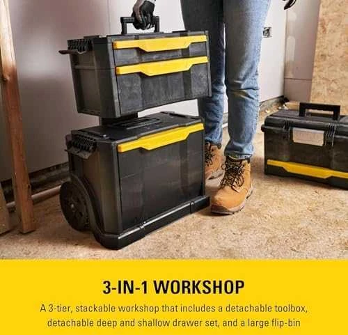 Įrankių dėžė su ratukais Modular Rolling 49x87x35 mm, Stanley