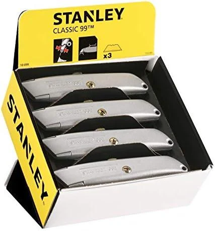 Stanley Nożyk Metalinis peilis „99e“, ištraukiama geležtė, 3 atsarginiai ašmenys [l]