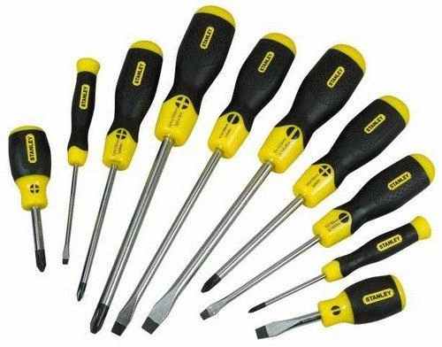 STANLEY SUKTUČIŲ RINKINYS 10 vnt. CUSHION GRIP PŁ + PH