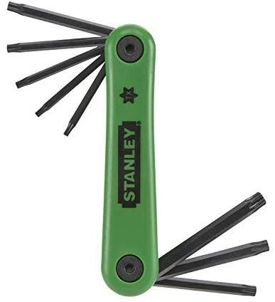STANLEY KLUCZE TORX 8 vnt. SKŁADANE T9-T40