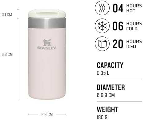 Terminis puodelis Stanley Aerlight, 0.35 L rožinio kvarco metalas