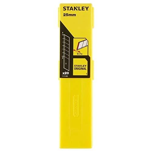 STANLEY NULAUŽIAMI PEILIUKO AŠMENYS 25mm/20vnt. /KORTELĖ