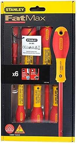 Stanley 065443 FatMax atsuktuvų rinkinys izoliuotas (6 dalys), įvairiaspalvis