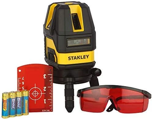 Stanley Kryžminis lazerinis nivelyras Multi-line 4V1H, raudonas
