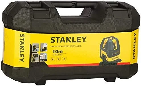 Stanley Kryžminis lazerinis nivelyras Multi-line 4V1H, raudonas