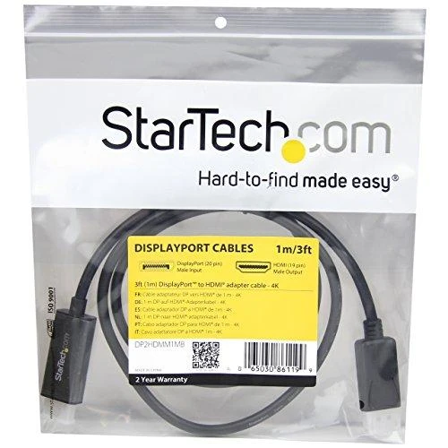 StarTech DP į HDMI laidas originalioje pakuotėje