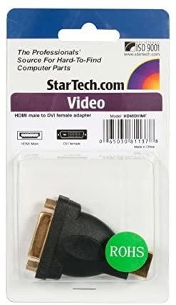 HDMI – DVI adapteris Startech HDMIDVIMF Juodas