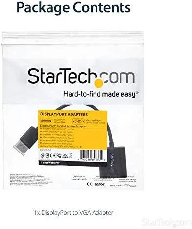 DisplayPort – VGA adapteris Startech DP2VGA3 Juodas