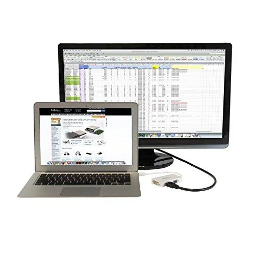 Adapteris AV StarTech DisplayPort Mini - HDMI - D-Sub (VGA) - DVI balta (MDP2VGDVHDW)
