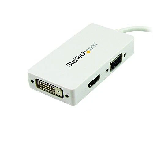 Adapteris AV StarTech DisplayPort Mini - HDMI - D-Sub (VGA) - DVI balta (MDP2VGDVHDW)