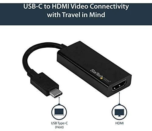 USB C - HDMI adapteris Startech CDP2HD4K60 Juodas