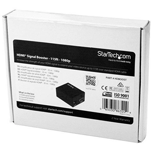 Signalo stiprintuvas StarTech HDMI SIGNAL BOOSTER -115 FT/BOOSTER-35 M-1080P 60 HZ