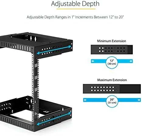 StarTech 15U WALL-MOUNT SERVER RACK/EQUIPMENT RACK -12 -20 IN DEPTH