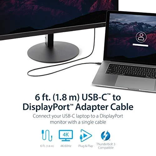 StarTech USB-C adapteris su DisplayPort 4K 60Hz