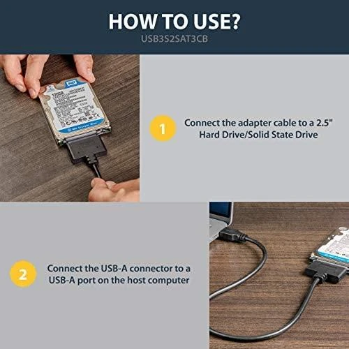 „StarTech SATA Pocket“ – USB 3.0 (USB3S2SAT3CB)