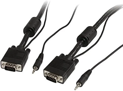 VGA laidas su 3.5mm audio jungtimis