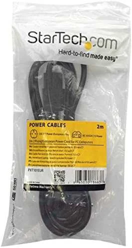 StarTech PXT101EUR IEC maitinimo kabelis Schuko kištukas (90° kampu) į C13 lizdą, 3m, juodas