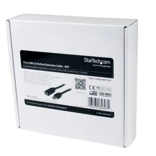 Startech USB2AAEXT15M 15m aktyvaus laido pakuotė