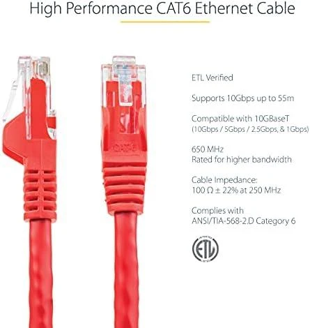 StarTech RJ-45/RJ-45 kat.6 Raudona 7m (N6PATC7MRD)