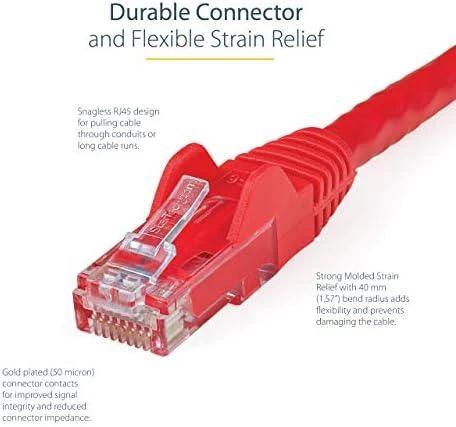 StarTech RJ-45/RJ-45 kat.6 Raudona 7m (N6PATC7MRD)