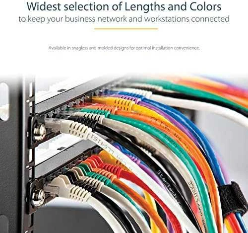 StarTech STARTECH.COM 7,5m CAT6 Kabelis - schwarzes CAT6-Patchkabel - Snagless-RJ45 - 24 AWG Kupferdraht - LAN - Ethernet N6PATC750CMBK
