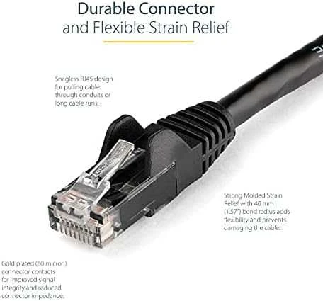 StarTech Kabelis Rj45, CAT6, 7m, juodas (N6PATC7MBK)