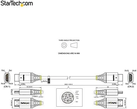 Kabelis StarTech HDMI - HDMI 2m pilka (HDMMV2M)
