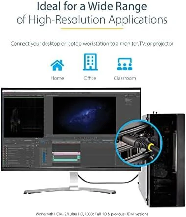 Kabelis StarTech HDMI - HDMI 2m pilka (HDMMV2M)