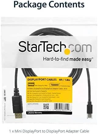 Kabelis StarTech DisplayPort Mini – DisplayPort 4m juodas (MDP2DPMM4M)
