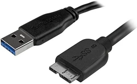StarTech.com USB3AUB3MS USB kabelis 3 m 3.2 Gen 1 (3.1 Gen 1) USB A Micro-USB B Juoda
