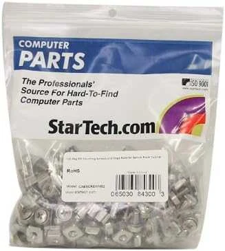 StarTech Rinkinys M5 varžtai/poveržlės/veržlės - 100 komplektų. Sidabrinė (CABSCREWM52)