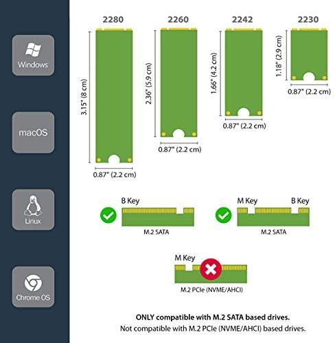 StarTech Adapteris M.2 SSD – 2.5 SATA (SAT32M225)