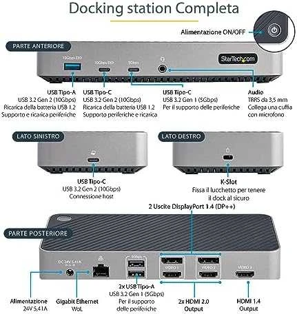 HUB USB StarTech HUB USB Startech 116E-USBC- DOCK