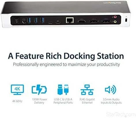 StarTech DK30CH2DEPUE trigubo monitoriaus dokas