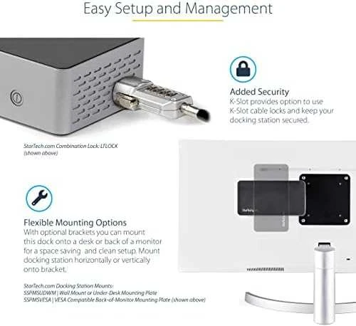 StarTech QUAD MONITORIUS USB-C DOCK 4K60/.