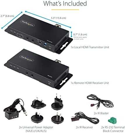 StarTech 4K 60HZ HDMI FIBER EXTENDER/.