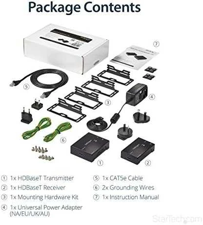 StarTech HDMI OVER CAT 5 EXTENDER AV signalo perdavimo sistema (ST121HDBTE)