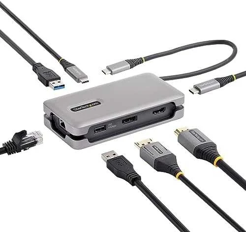 StarTech USB-C daugiafunkcinis adapteris su laidais