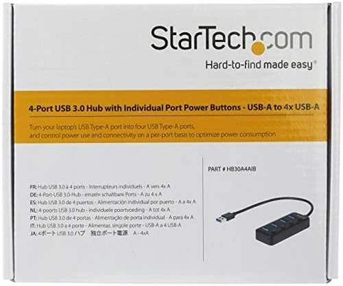 StarTech USB 3.0 HUB 4 prievadai juodi