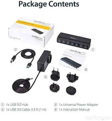 HUB USB StarTech 7x USB-A 3.0 (ST7300USB3B)