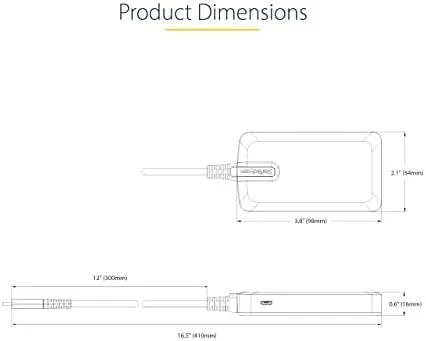 USB HUB StarTech 4 prievadų USB-C šakotuvas – 5Gbps –