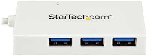 Baltas StarTech USB šakotuvas su 3 USB-A prievadais